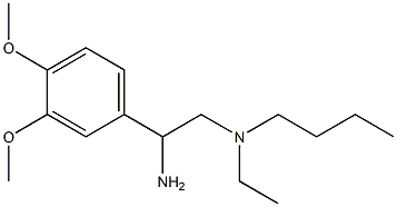 [2-amino-2-(3,4-dimethoxyphenyl)ethyl](butyl)ethylamine Struktur