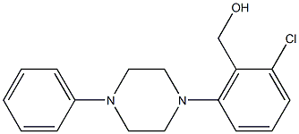 [2-chloro-6-(4-phenylpiperazin-1-yl)phenyl]methanol Struktur