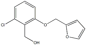 [2-chloro-6-(furan-2-ylmethoxy)phenyl]methanol Struktur