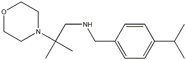 [2-methyl-2-(morpholin-4-yl)propyl]({[4-(propan-2-yl)phenyl]methyl})amine Struktur