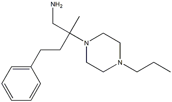 [2-methyl-4-phenyl-2-(4-propylpiperazin-1-yl)butyl]amine Struktur