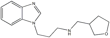 [3-(1H-1,3-benzodiazol-1-yl)propyl](oxolan-3-ylmethyl)amine Struktur