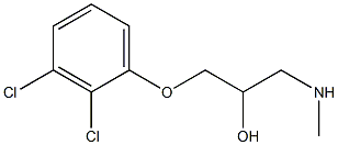 [3-(2,3-dichlorophenoxy)-2-hydroxypropyl](methyl)amine Struktur