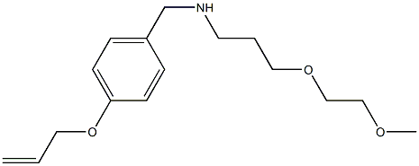 [3-(2-methoxyethoxy)propyl]({[4-(prop-2-en-1-yloxy)phenyl]methyl})amine Struktur