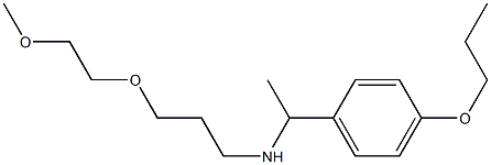 [3-(2-methoxyethoxy)propyl][1-(4-propoxyphenyl)ethyl]amine Struktur