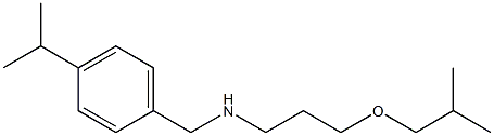 [3-(2-methylpropoxy)propyl]({[4-(propan-2-yl)phenyl]methyl})amine Struktur