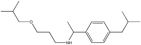 [3-(2-methylpropoxy)propyl]({1-[4-(2-methylpropyl)phenyl]ethyl})amine Struktur