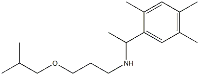 [3-(2-methylpropoxy)propyl][1-(2,4,5-trimethylphenyl)ethyl]amine Struktur