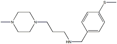 [3-(4-methylpiperazin-1-yl)propyl]({[4-(methylsulfanyl)phenyl]methyl})amine Struktur