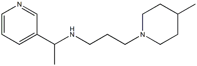 [3-(4-methylpiperidin-1-yl)propyl][1-(pyridin-3-yl)ethyl]amine Struktur