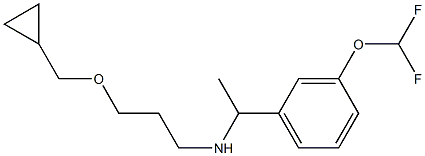 [3-(cyclopropylmethoxy)propyl]({1-[3-(difluoromethoxy)phenyl]ethyl})amine Struktur