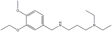 [3-(diethylamino)propyl][(3-ethoxy-4-methoxyphenyl)methyl]amine Struktur