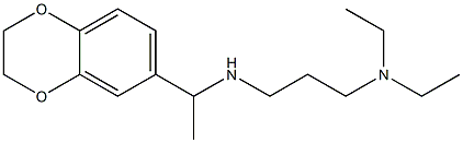 [3-(diethylamino)propyl][1-(2,3-dihydro-1,4-benzodioxin-6-yl)ethyl]amine Struktur