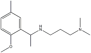 [3-(dimethylamino)propyl][1-(2-methoxy-5-methylphenyl)ethyl]amine Struktur