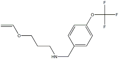 [3-(ethenyloxy)propyl]({[4-(trifluoromethoxy)phenyl]methyl})amine Struktur