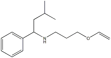 [3-(ethenyloxy)propyl](3-methyl-1-phenylbutyl)amine Struktur