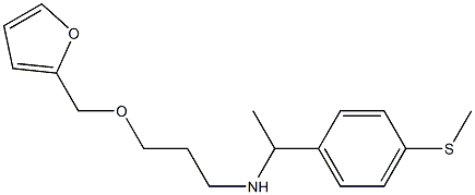 [3-(furan-2-ylmethoxy)propyl]({1-[4-(methylsulfanyl)phenyl]ethyl})amine Struktur