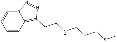 [3-(methylsulfanyl)propyl](2-{[1,2,4]triazolo[3,4-a]pyridin-3-yl}ethyl)amine Struktur