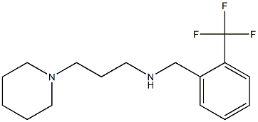 [3-(piperidin-1-yl)propyl]({[2-(trifluoromethyl)phenyl]methyl})amine Struktur