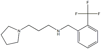 [3-(pyrrolidin-1-yl)propyl]({[2-(trifluoromethyl)phenyl]methyl})amine Struktur