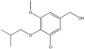 [3-chloro-5-methoxy-4-(2-methylpropoxy)phenyl]methanol Struktur