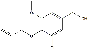 [3-chloro-5-methoxy-4-(prop-2-en-1-yloxy)phenyl]methanol Struktur