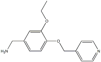 [3-ethoxy-4-(pyridin-4-ylmethoxy)phenyl]methanamine Struktur