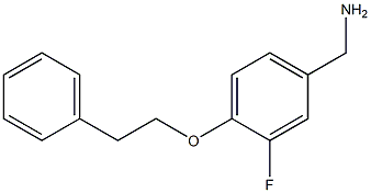 [3-fluoro-4-(2-phenylethoxy)phenyl]methanamine Struktur