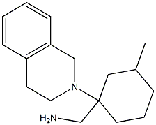 [3-methyl-1-(1,2,3,4-tetrahydroisoquinolin-2-yl)cyclohexyl]methanamine Struktur