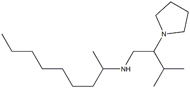 [3-methyl-2-(pyrrolidin-1-yl)butyl](nonan-2-yl)amine Struktur