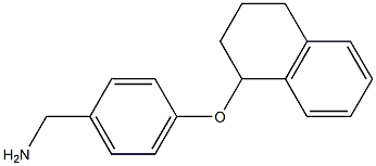 [4-(1,2,3,4-tetrahydronaphthalen-1-yloxy)phenyl]methanamine Struktur