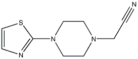 [4-(1,3-thiazol-2-yl)piperazin-1-yl]acetonitrile Struktur