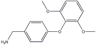 [4-(2,6-dimethoxyphenoxy)phenyl]methanamine Struktur