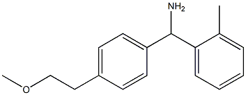 [4-(2-methoxyethyl)phenyl](2-methylphenyl)methanamine Struktur