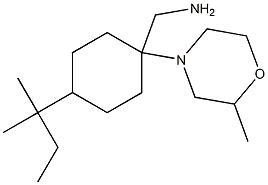 [4-(2-methylbutan-2-yl)-1-(2-methylmorpholin-4-yl)cyclohexyl]methanamine Struktur