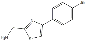 [4-(4-bromophenyl)-1,3-thiazol-2-yl]methanamine Struktur