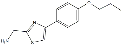 [4-(4-propoxyphenyl)-1,3-thiazol-2-yl]methanamine Struktur