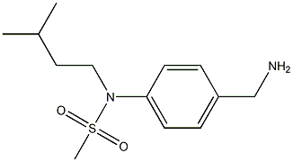 [4-(aminomethyl)phenyl]-N-(3-methylbutyl)methanesulfonamide Struktur