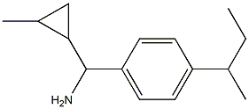 [4-(butan-2-yl)phenyl](2-methylcyclopropyl)methanamine Struktur