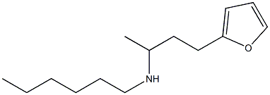 [4-(furan-2-yl)butan-2-yl](hexyl)amine Struktur