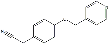 [4-(pyridin-4-ylmethoxy)phenyl]acetonitrile Struktur