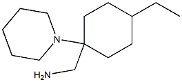 [4-ethyl-1-(piperidin-1-yl)cyclohexyl]methanamine Struktur