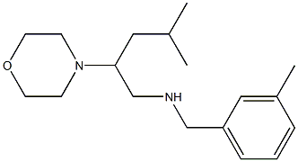 [4-methyl-2-(morpholin-4-yl)pentyl][(3-methylphenyl)methyl]amine Struktur