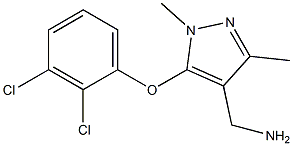 [5-(2,3-dichlorophenoxy)-1,3-dimethyl-1H-pyrazol-4-yl]methanamine Struktur