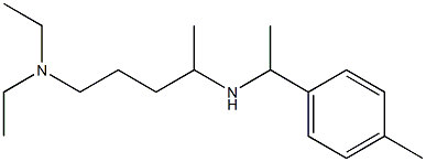 [5-(diethylamino)pentan-2-yl][1-(4-methylphenyl)ethyl]amine Struktur