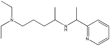 [5-(diethylamino)pentan-2-yl][1-(pyridin-2-yl)ethyl]amine Struktur