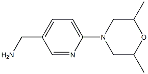 [6-(2,6-dimethylmorpholin-4-yl)pyridin-3-yl]methylamine Struktur