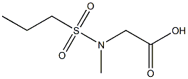 [methyl(propylsulfonyl)amino]acetic acid Struktur