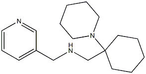 {[1-(piperidin-1-yl)cyclohexyl]methyl}(pyridin-3-ylmethyl)amine Struktur