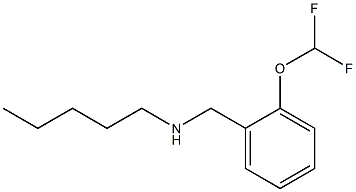 {[2-(difluoromethoxy)phenyl]methyl}(pentyl)amine Struktur